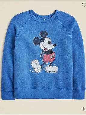 ⚓️ J.Crewcuts Kids Junk Food Clothing Blue Mickey Mouse Crewneck Sweatshirt XL